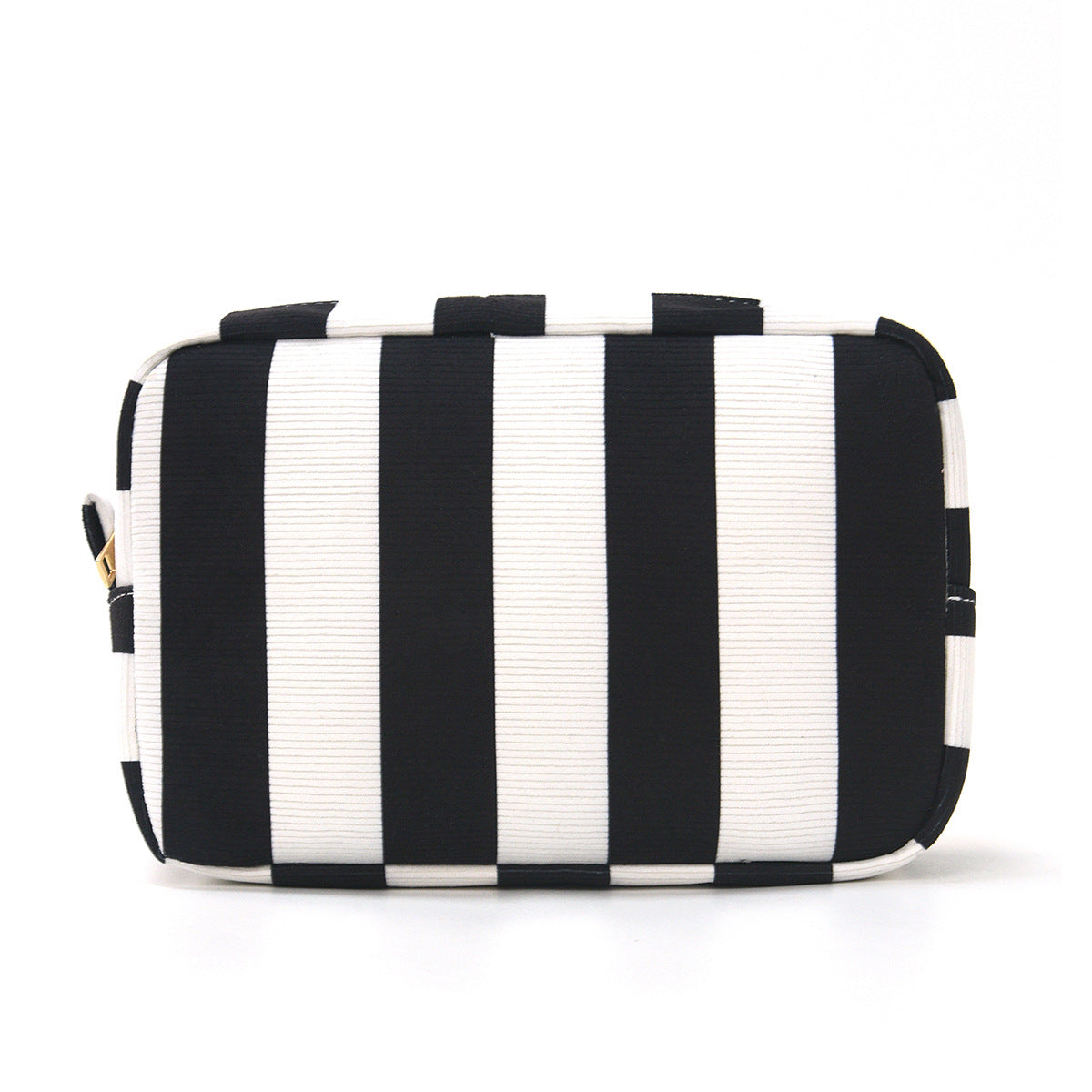 Striped Corduroy Cosmetic Bag
