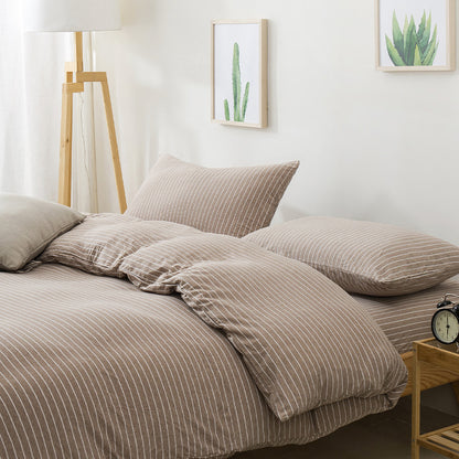 Striped Cotton Bedding Set