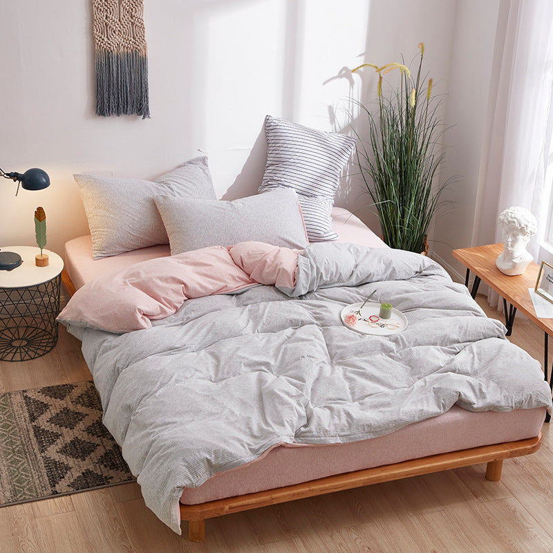Striped Cotton Bedding Set