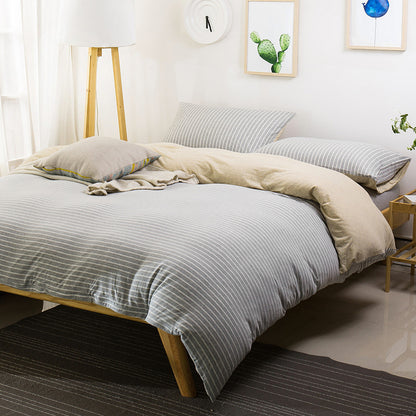 Striped Cotton Bedding Set