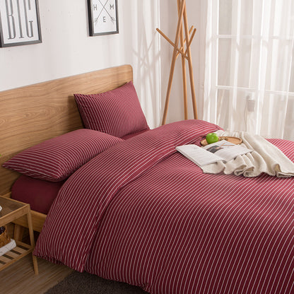 Striped Cotton Bedding Set
