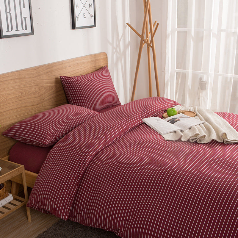 Striped Cotton Bedding Set