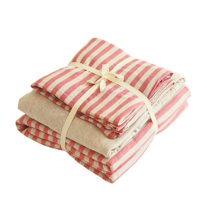 Striped Cotton Bedding Set