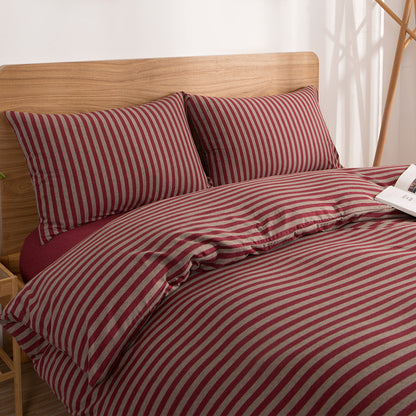 Striped Cotton Bedding Set