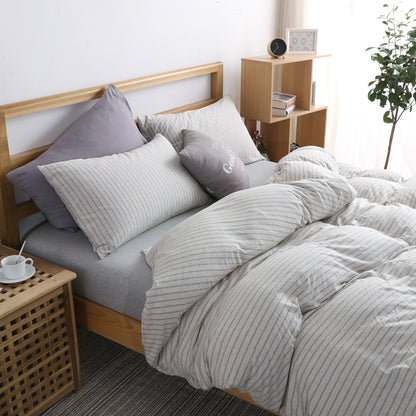 Striped Cotton Bedding Set