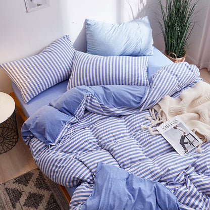 Striped Cotton Bedding Set