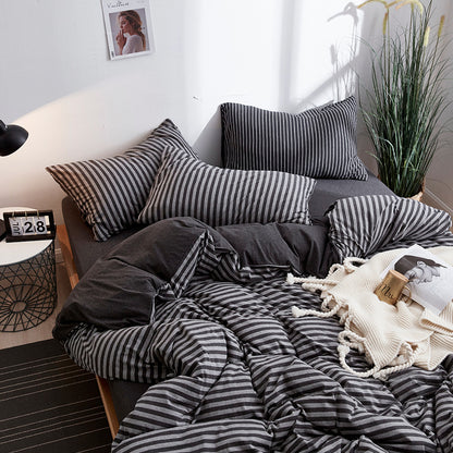 Striped Cotton Bedding Set