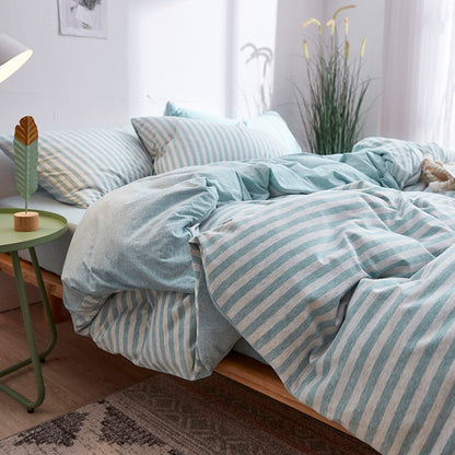 Striped Cotton Bedding Set