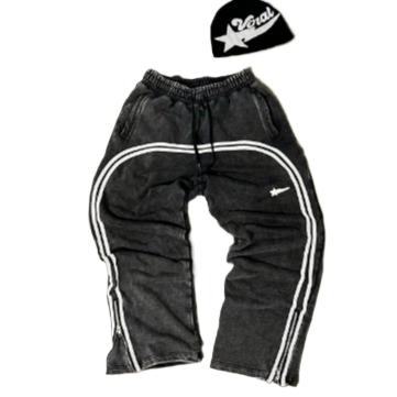Striped Cotton Sweatpants