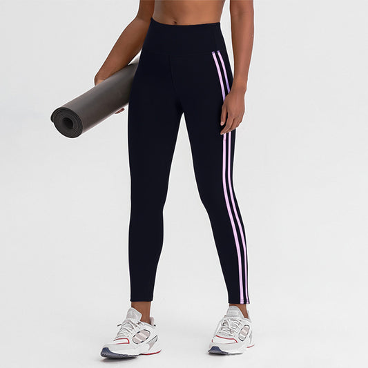 Striped fitness pants