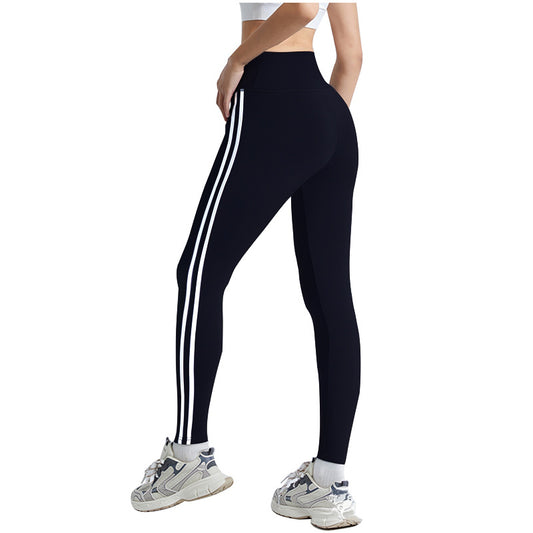 Striped fitness pants