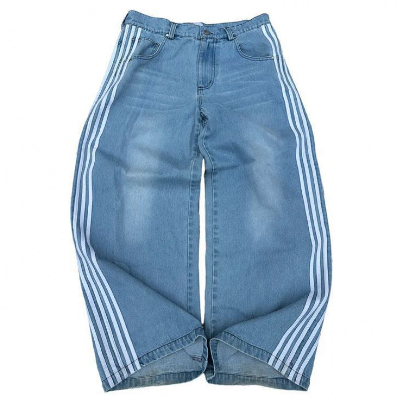 Striped jeans