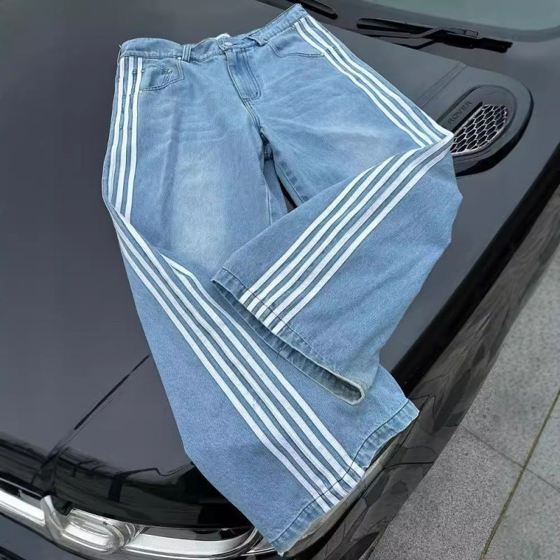 Striped jeans