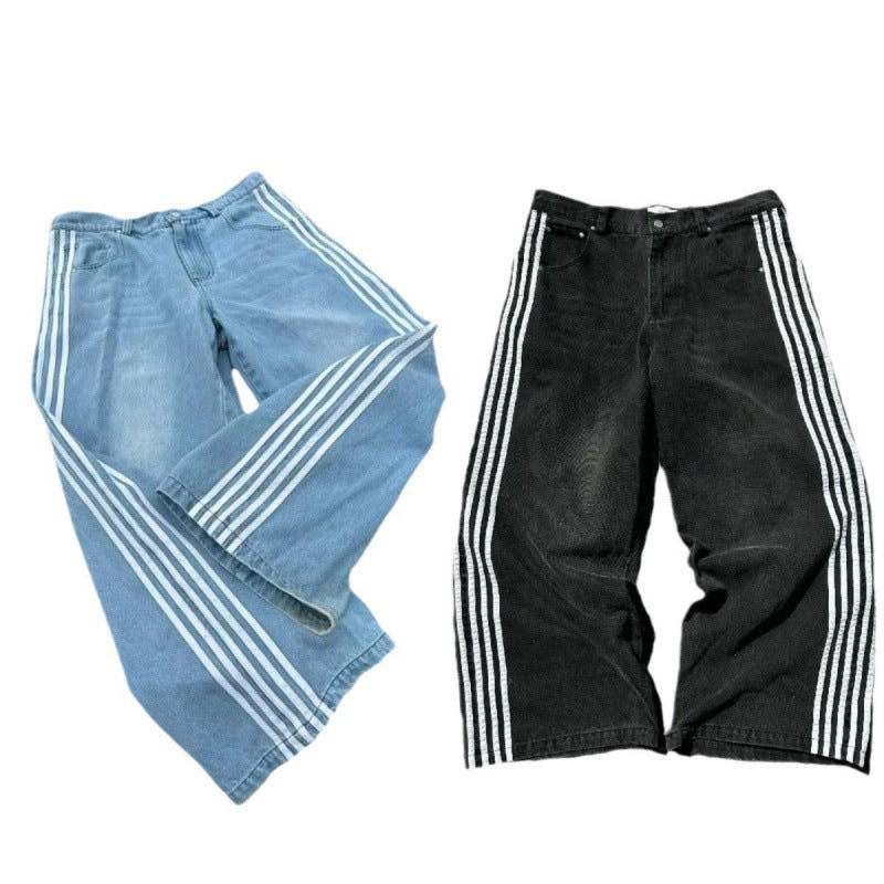 Striped jeans