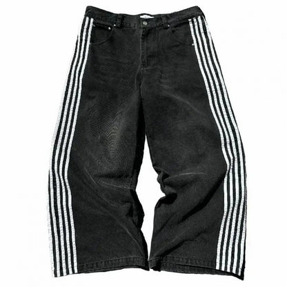 Striped jeans