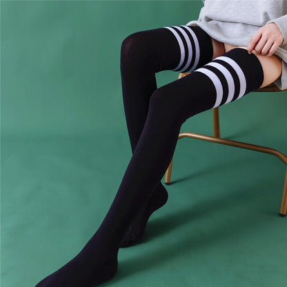 Striped Knee Socks