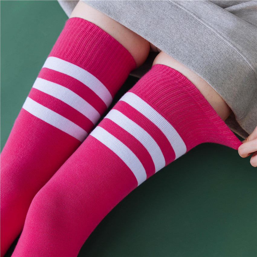 Striped Knee Socks