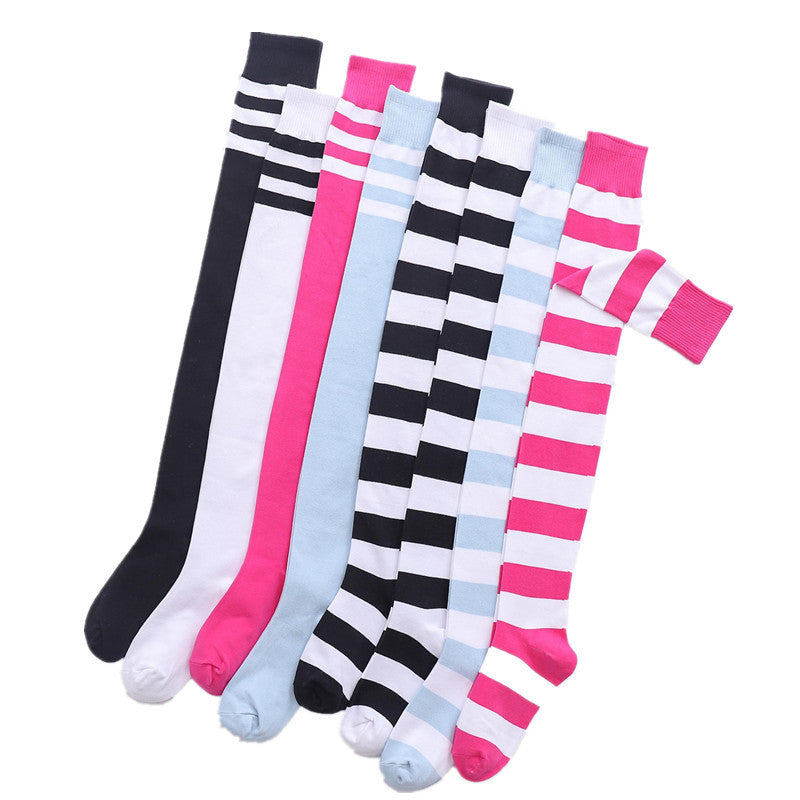 Striped Knee Socks