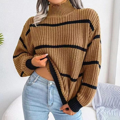 Striped long-sleeve sweater