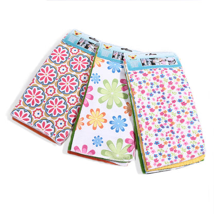 Striped Microfiber Dish Cloth