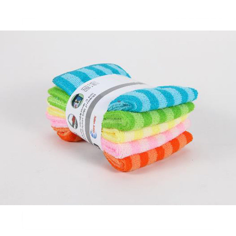 Striped Microfiber Dish Cloth
