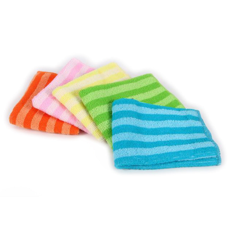 Striped Microfiber Dish Cloth
