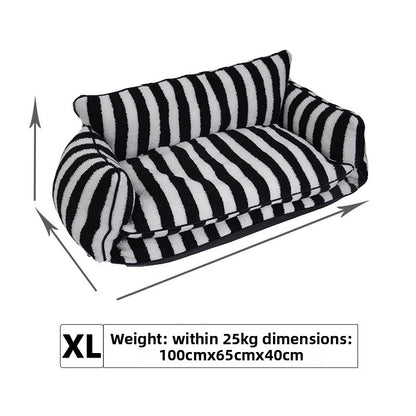 Striped Pet Sofa Kennel