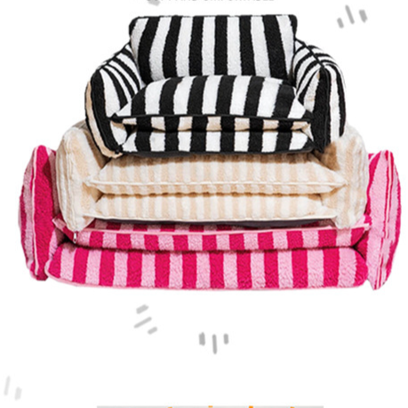 Striped Pet Sofa Kennel