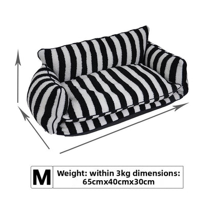 Striped Pet Sofa Kennel