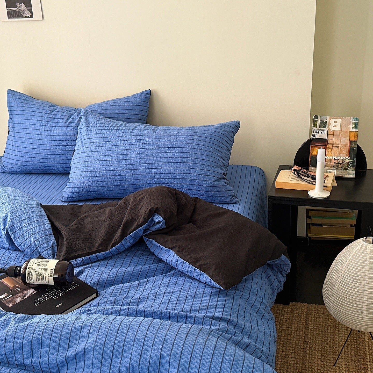 Striped Polyester Bedding Set