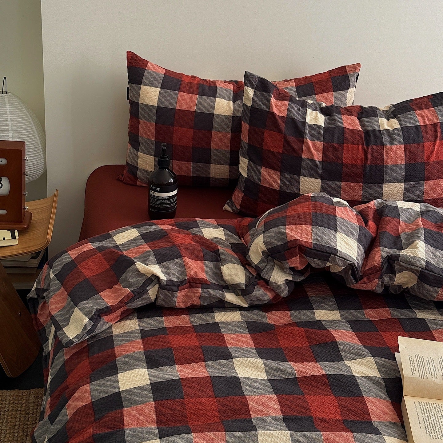 Striped Polyester Bedding Set