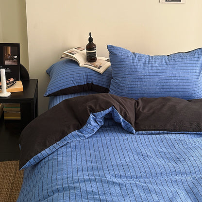 Striped Polyester Bedding Set