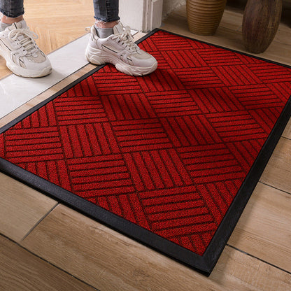 Striped Rubber Entrance Mat Anti-Slip Indoor Outdoor Doormat