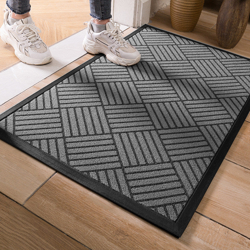 Striped Rubber Entrance Mat Anti-Slip Indoor Outdoor Doormat