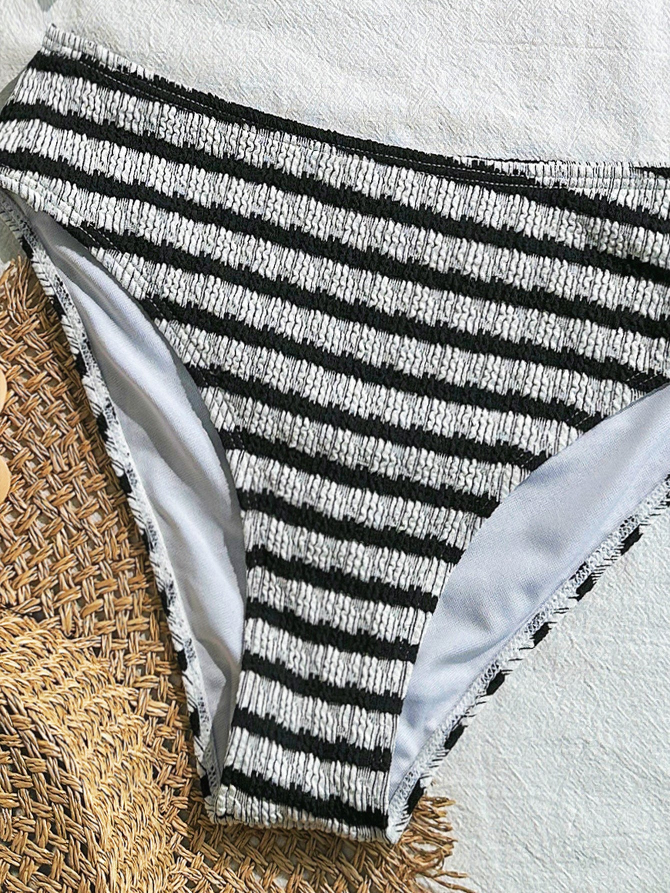 Striped Split Swimsuits