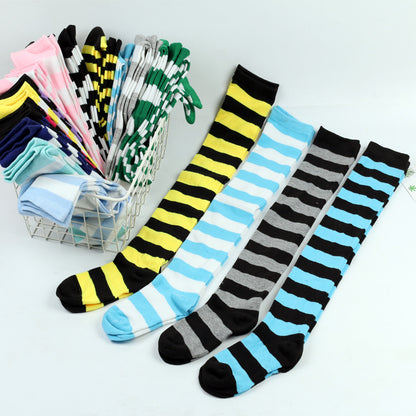 Striped Thigh Socks