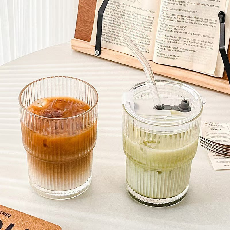 Striped water cup