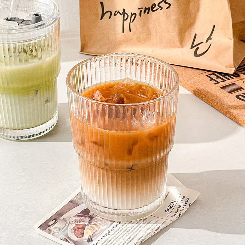 Striped water cup