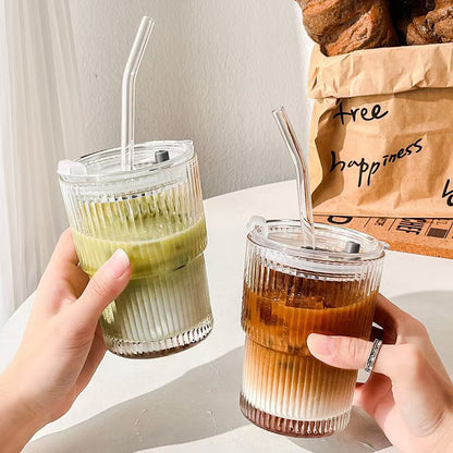 Striped water cup