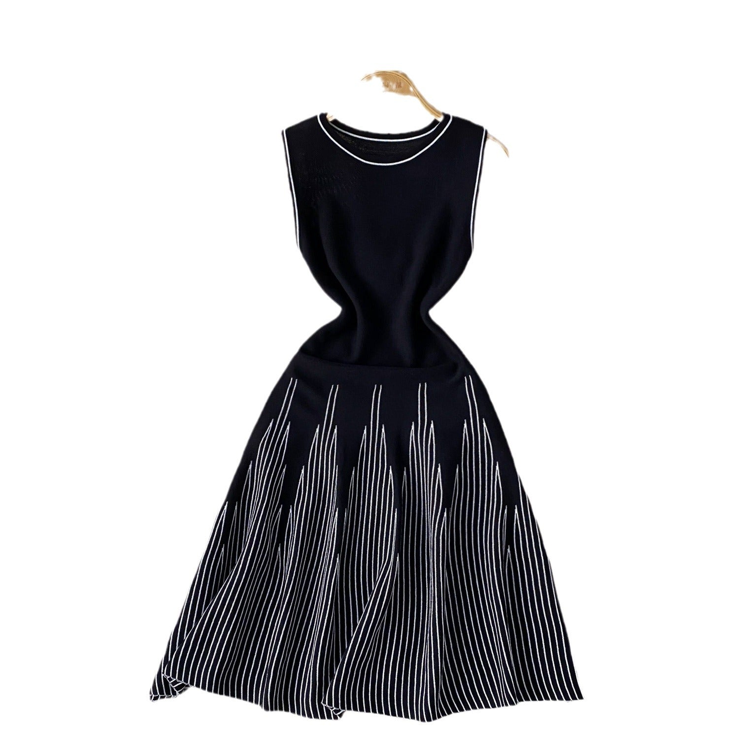 Stripesd Knitted Dress