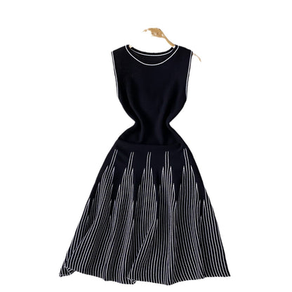 Stripesd Knitted Dress