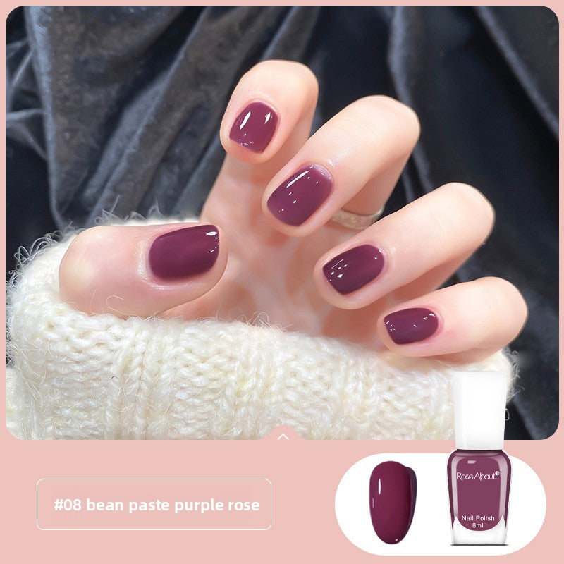 Strippable water-based nail polish