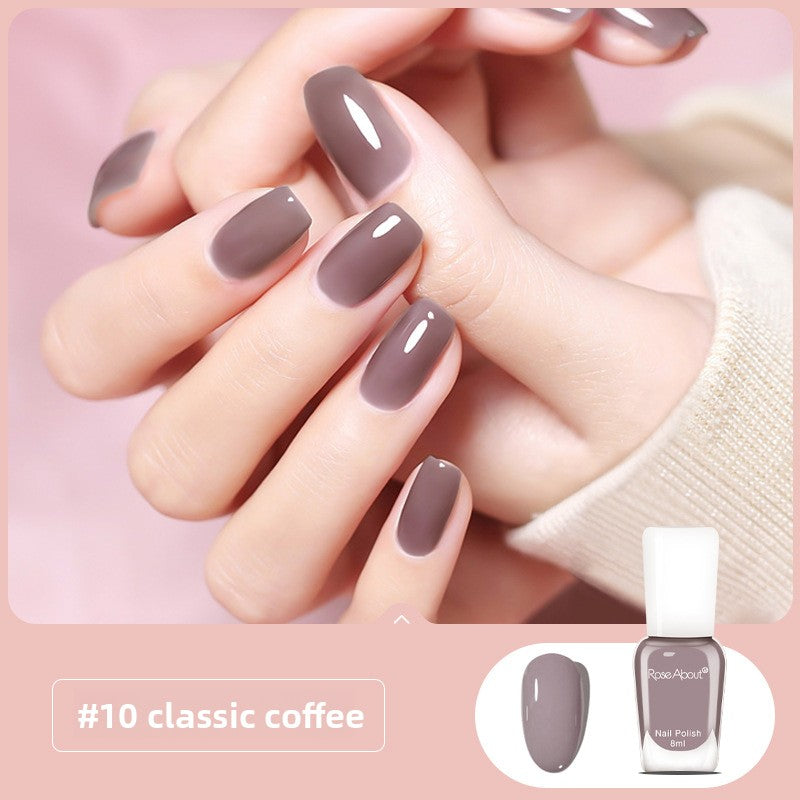Strippable water-based nail polish