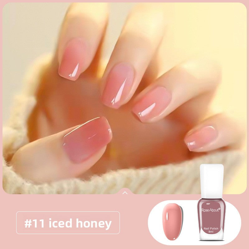 Strippable water-based nail polish