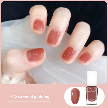 Strippable water-based nail polish