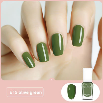 Strippable water-based nail polish