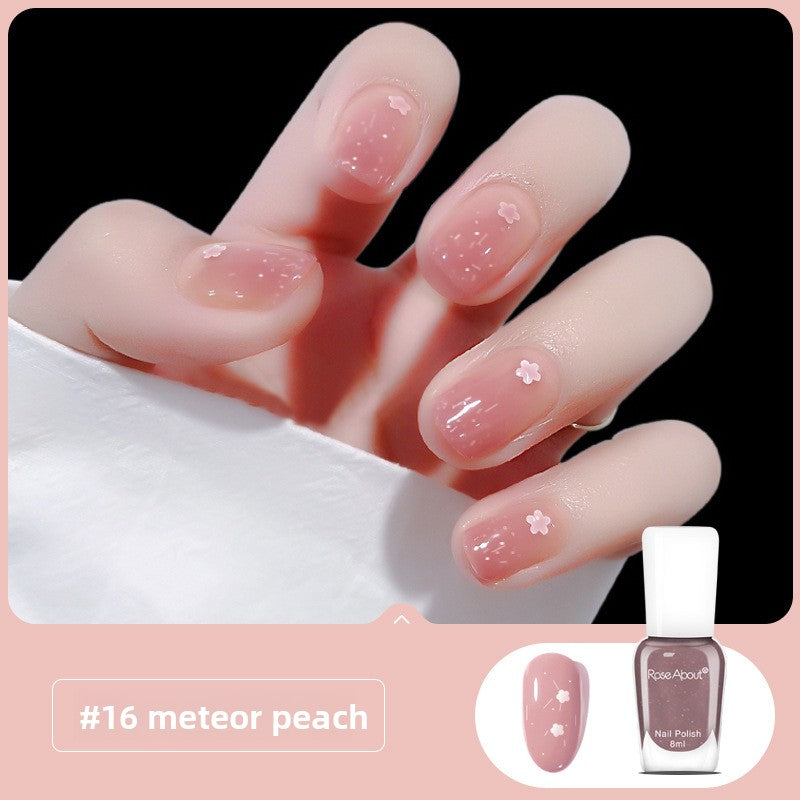 Strippable water-based nail polish
