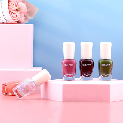 Strippable water-based nail polish