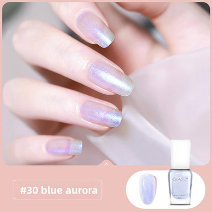 Strippable water-based nail polish