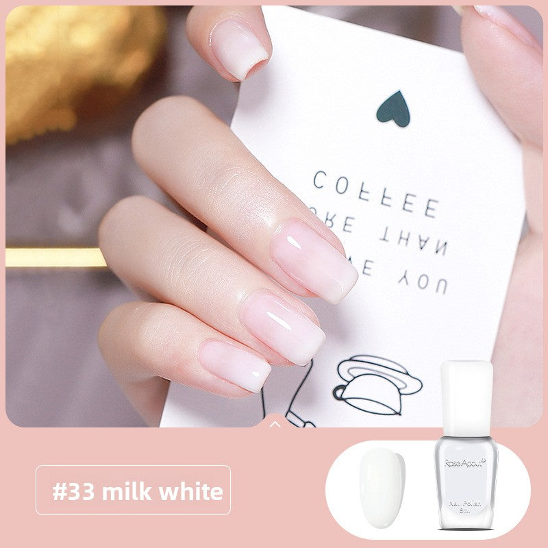 Strippable water-based nail polish